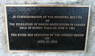 Ontario Region leaders at the plaque unveiling