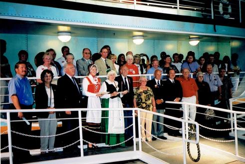 Rolf Christensen speaking at the founding commemoration